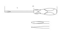 Beta Tools Model 1294  2 5X60-Screwdrivers Headless Slotted