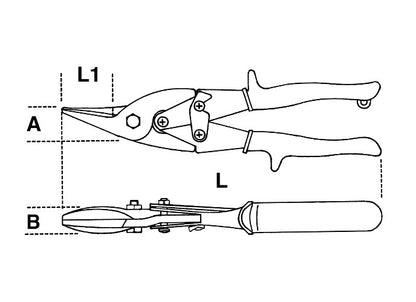 Beta Tools Model 1122  Compound Leverage Shears Straight