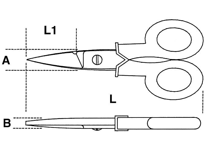 Beta Tools Model 1128  Bmx-Electrician's Scissors Straight