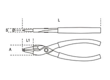 Beta Tools Model 1032  140X09mm-Internal Circlip Pliers