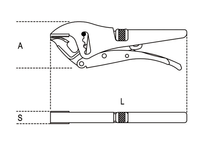 Beta Tools Model 1050  Adjustment Self-Locking Pliers