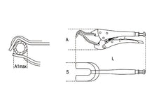 Beta Tools Model 1061  290mm-Pliers fork-Type Jaws