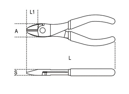 Beta Tools Model 1084  Bm200mm-Heavy Duty Diagonal Cutting Nippers