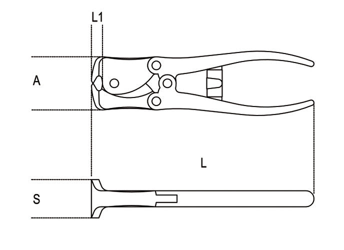 Beta Tools Model 1092  V180mm-Toggle Lever Cutting Nippers