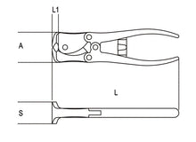 Beta Tools Model 1092  V180mm-Toggle Lever Cutting Nippers
