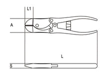 Beta Tools Model 1094  V200mm-Toggle Lever Diagonal Cutting Nippers