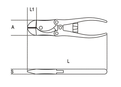 Beta Tools Model 1094  V200mm-Toggle Lever Diagonal Cutting Nippers