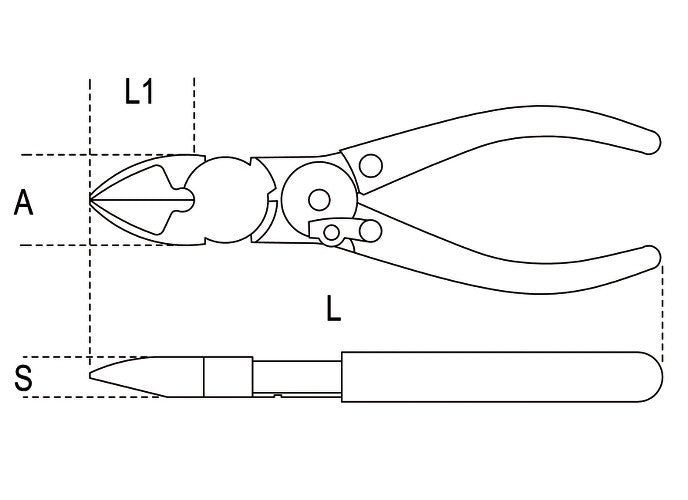 Beta Tools Model 1095  N-Toggle Lever Diagonal Cutting Nippers