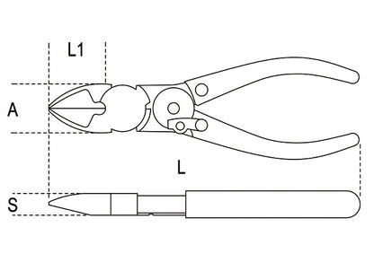 Beta Tools Model 1095  N-Toggle Lever Diagonal Cutting Nippers