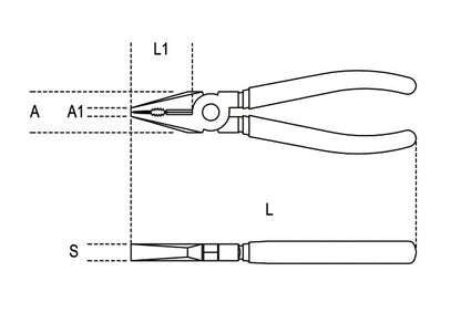 Beta Tools Model 1150  Bm180mm-Combination Pliers Bi-Material
