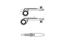 Beta Tools Model 384  Reversible Chain Pipe Wrench