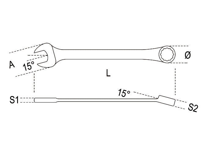 Beta Tools Model 42mp 21 Piece Combination Wrench set