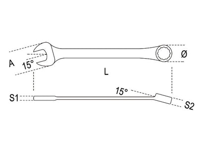 Beta Tools Model 42  11mm Combination Wrenches