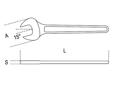 Beta Tools Model 52  11mm Single Open End Wrenches