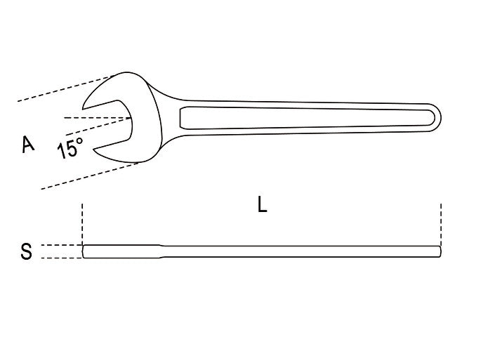 Beta Tools Model 52  22mm Single Open End Wrenches