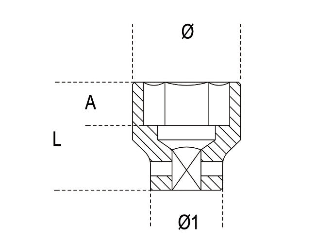 Beta Tools Model 710  13mm-Impact Sockets Standard Series