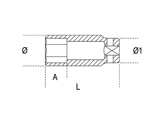 Beta Tools Model 720  18mm-Impact Sockets Long Series