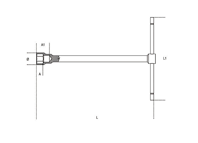 Beta Tools Model 950  7mm-T-Handle Hexagon Socket Wrenches
