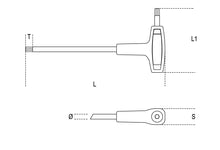 Beta Tools Model 97  Ttx27-offset Key Wrenches with Handles Ttx