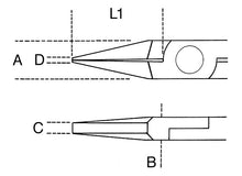 Beta Tools Model 1171  Bm-Smooth Flat Short Nose Pliers