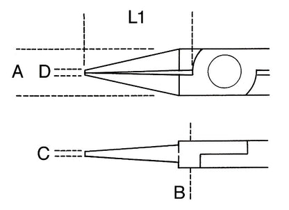 Beta Tools Model 1173  Bm-Round Short Nose Pliers Bi-Material