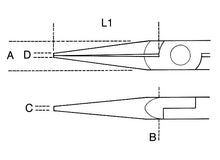 Beta Tools Model 1177  Bm/Z-Half-Round Long Nose Pliers