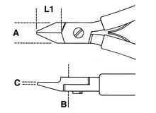 Beta Tools Model 1186  Bm/1-Diagonal Flush Cutting Nippers