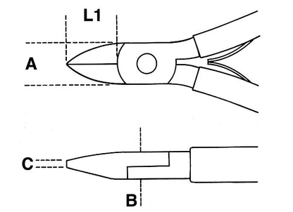 Beta Tools Model 1188  Bm/1-Diagonal Axial Cutting Nippers