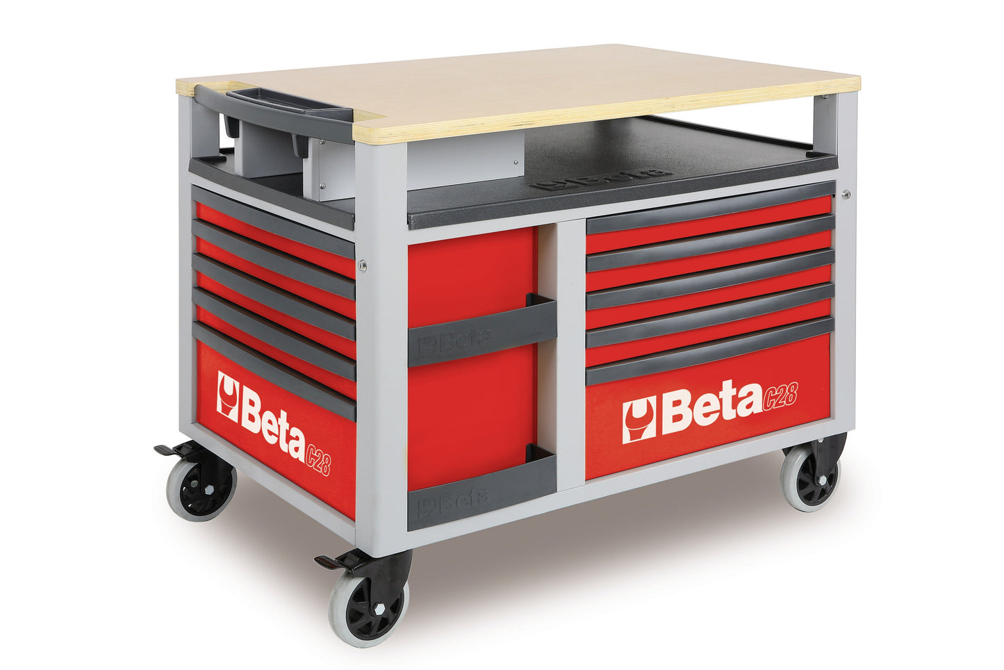 Beta Tools Model C28  R-Supertank Trolley 10 Drawers Red