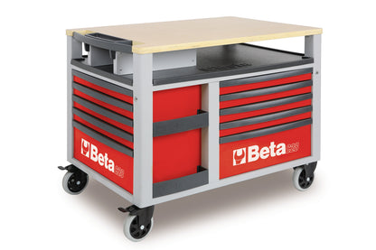 Beta Tools Model C28  R-Supertank Trolley 10 Drawers Red
