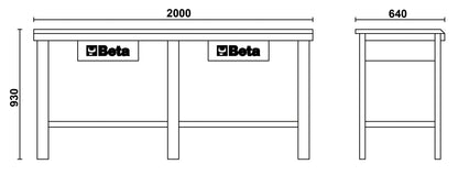Beta Tools Model C56  G-Workbench Grey