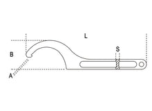 Beta Tools Model 99  155-165mm-Hook Wrenches with Square Noses