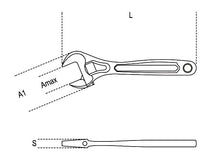 Beta Tools Model 111  300mm-Adjustable Wrenches 12' + Scales