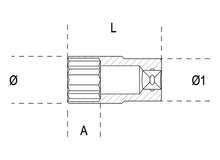 Beta Tools Model 910  Al13mm-Hexagon Hand Sockets Long