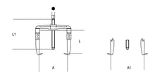 Beta Tools Model 1500  8-Universal Pullers  L225 Leg