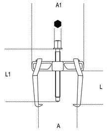 Beta Tools Model 1500  N/0-Universal Pullers 2 Sliding Legs