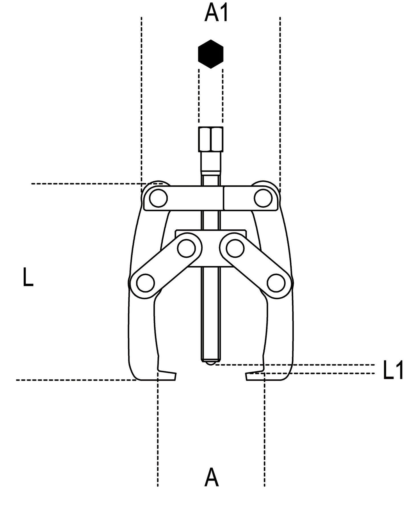 Beta Tools Model 1506  Two-Leg Self-Locking Puller