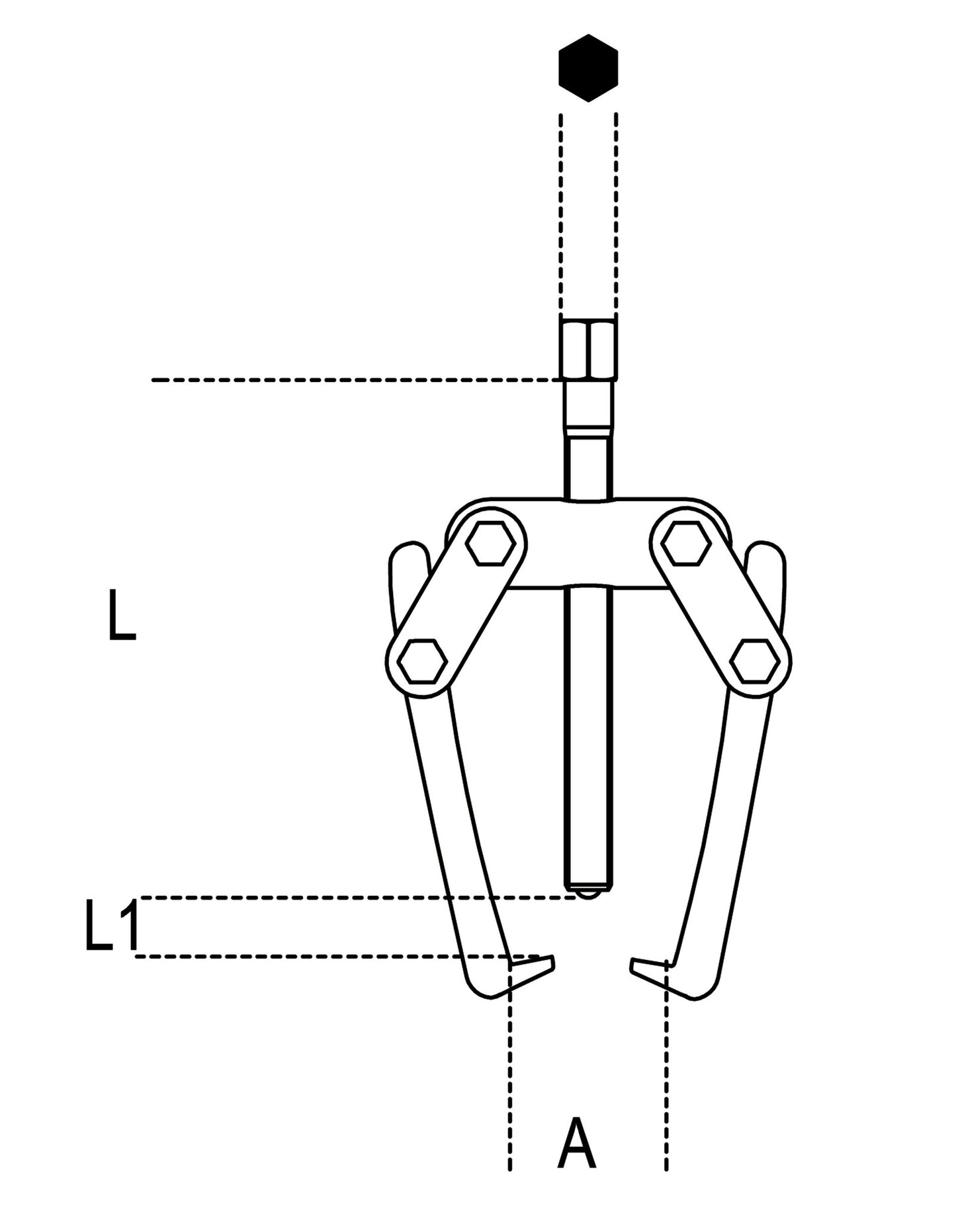 Beta Tools Model 1515  1-Pullers with Two Floating Legs