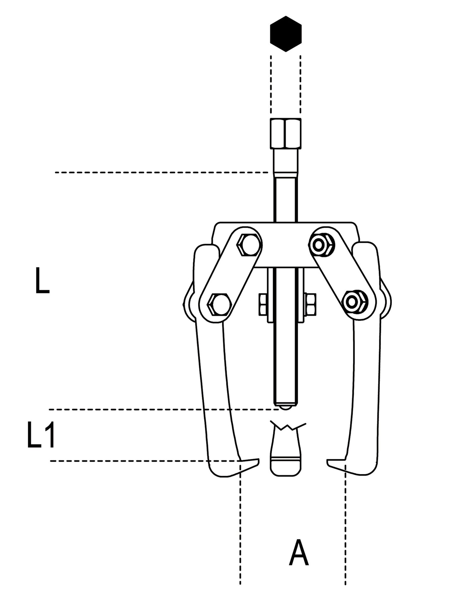 Beta Tools Model 1516  1-Pullers with Three Floating Legs