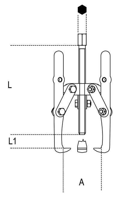 Beta Tools Model 1518  1-Three-Leg Pullers