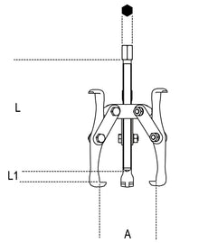 Beta Tools Model 1521  2-Pullers + Three Reversible Legs