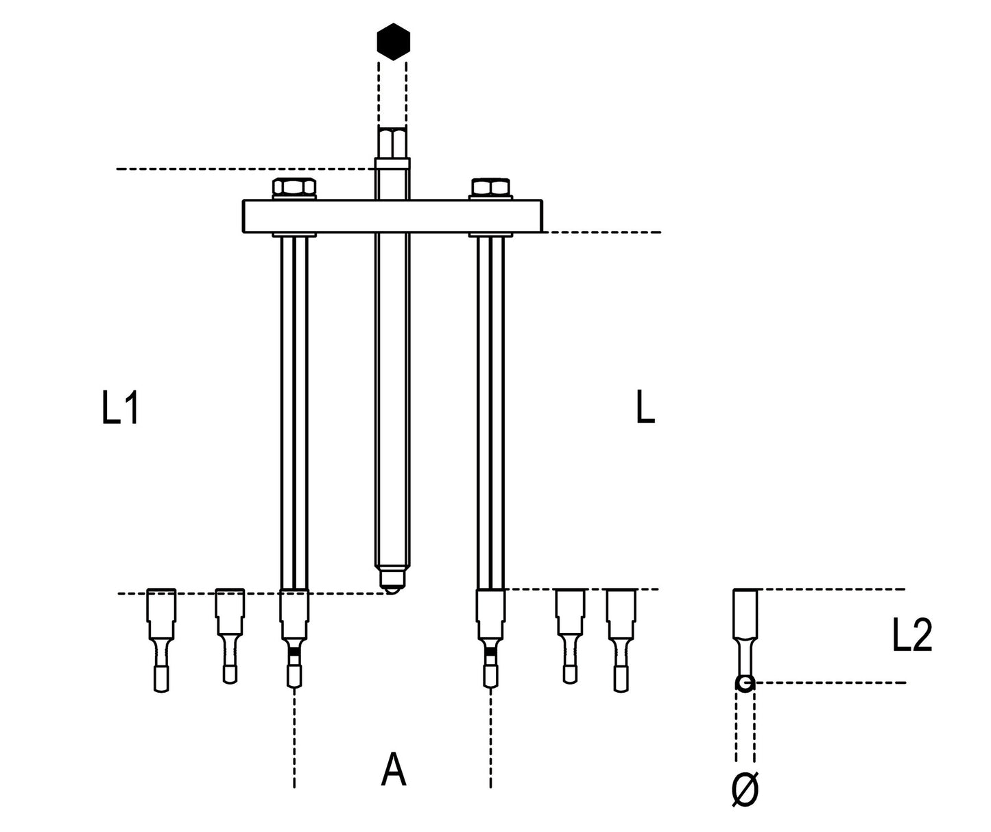 Beta Tools Model 1547  C6-Dummy Ball Bearing Extractors