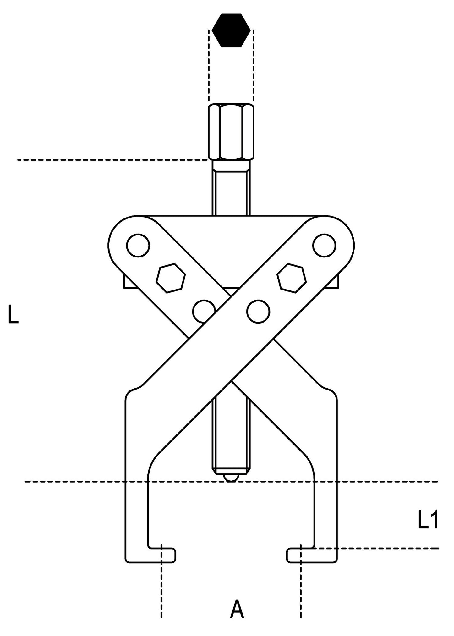 Beta Tools Model 1508  2-Two-Leg Pullers Light Series