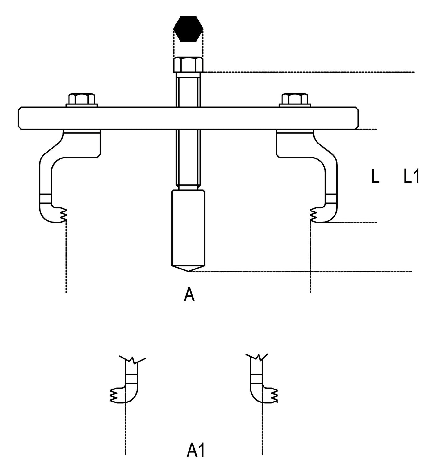 Beta Tools Model 1529  Multi-Step Cone Pulley Puller