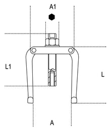 Beta Tools Model 1542  2-Two-Leg Pullers for Extractors