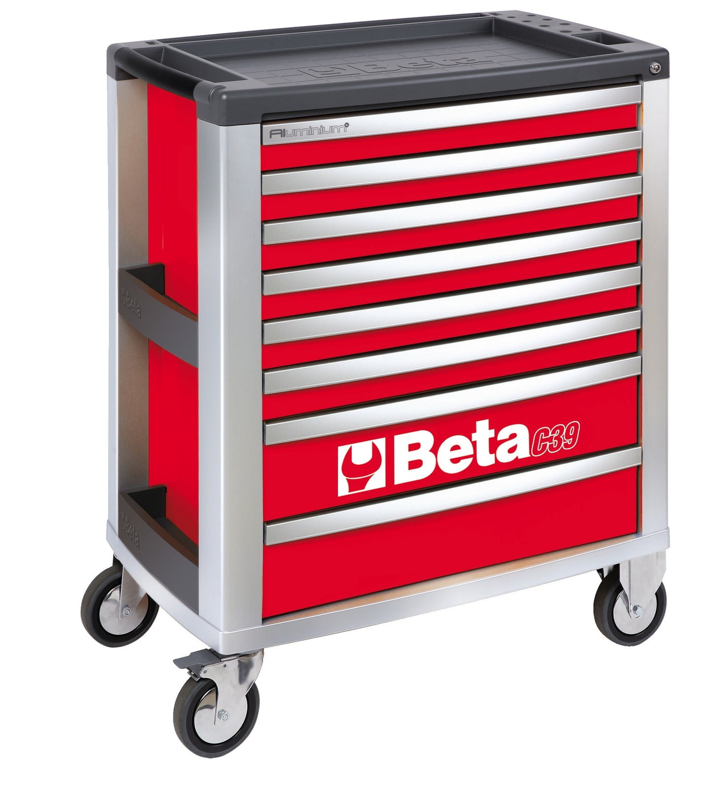 Beta Tools Model C39  R/8-Mobile Roller Cab 8 Drawers Red