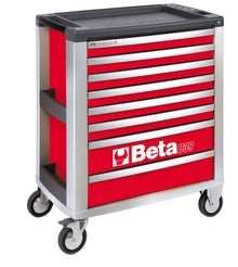 Beta Tools Model C39  R/8-Mobile Roller Cab 8 Drawers Red