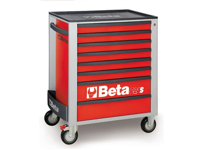 Beta Tools Model C24S  8/R-Mobile Roller Cab 8 Drawers Red