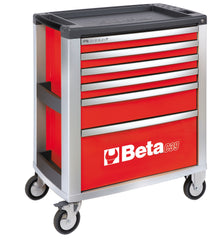 Beta Tools Model C39  R/6-Mobile Roller Cab 6 Drawers Red
