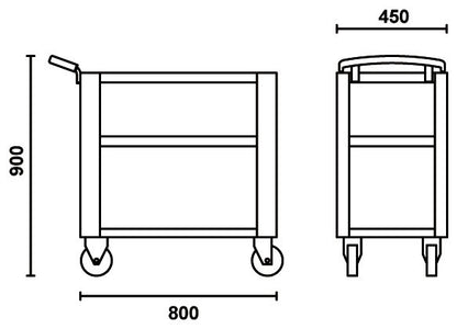 Beta Tools Model C51  R-Easy Trolley Red